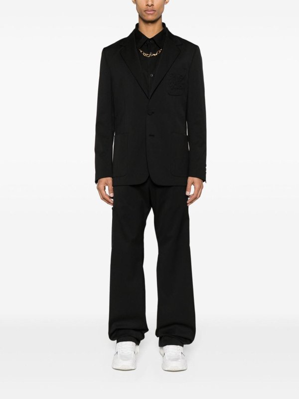 Palm Angels: casual trousers online - Drawstring-waist wide-leg trousers