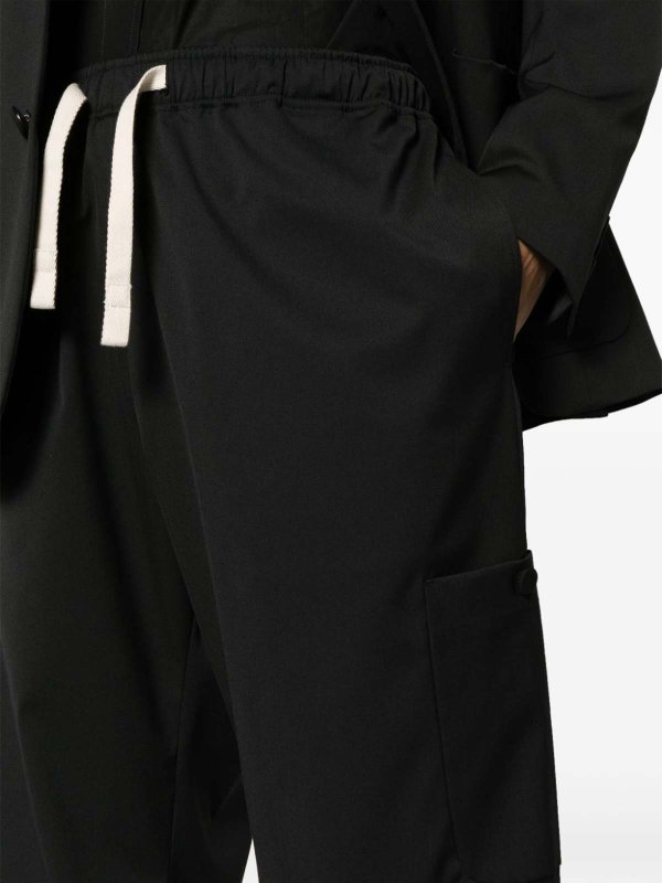 Palm Angels buy online Drawstring-waist wide-leg trousers