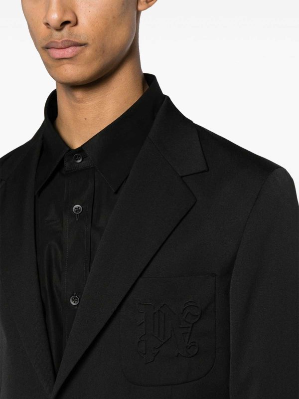 Palm Angels buy online Single-breasted twill blazer