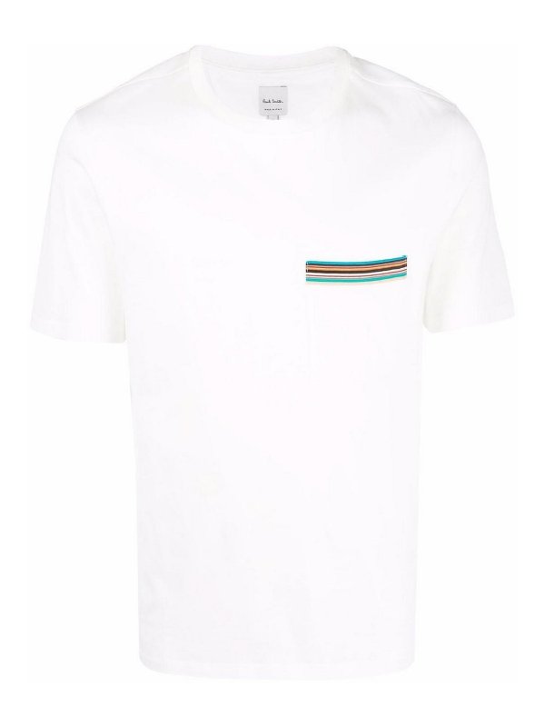PAUL SMITH: t-shirts - Pocket cotton t-shirt