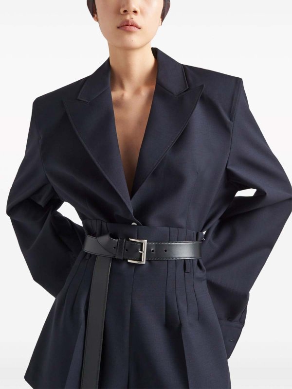 PRADA buy online Single-breasted mohair shirt jacket