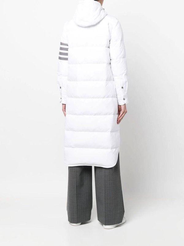 The Best Shops THOM BROWNE: Manteaux courts - Manteau Court - Blanc
