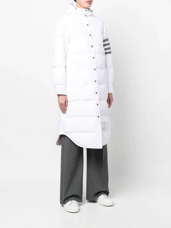 Manteau Court - Blanc shop online: THOM BROWNE