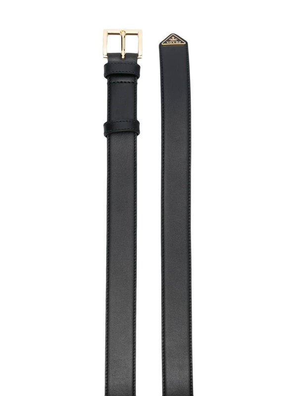 PRADA: belts online - Prada buckle-fastened leather belt