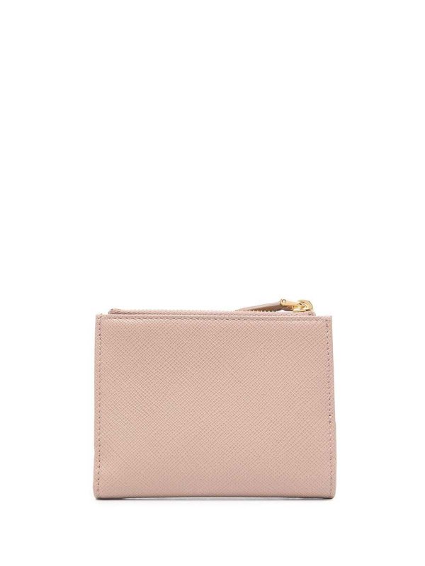 PRADA: wallets & purses online - Logo-plaque grained leather wallet