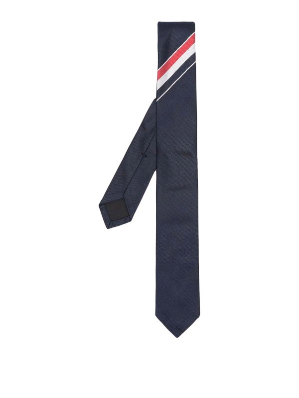 THOM BROWNE: Corbatas y pajaritas - Corbata - Azul Oscuro