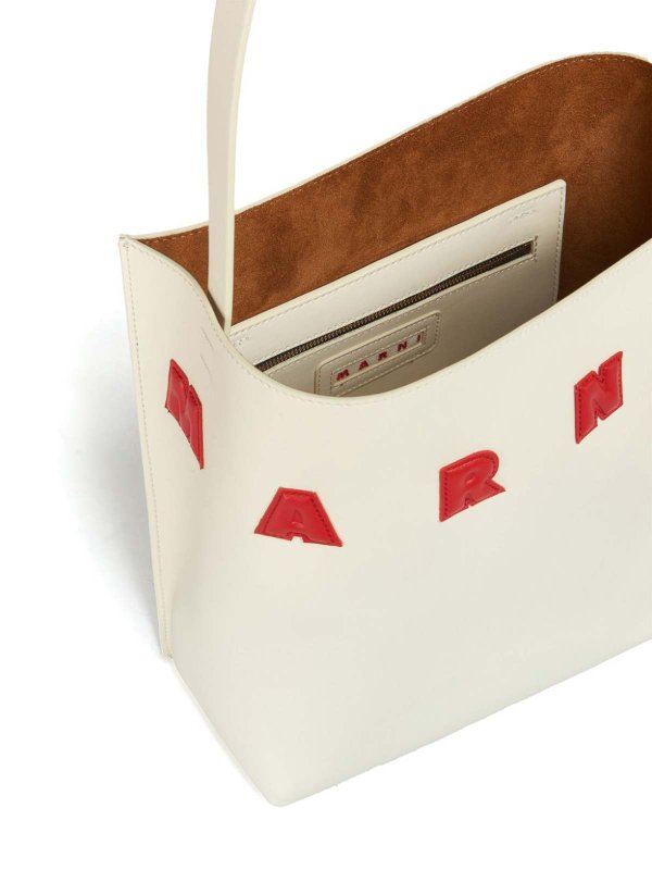 Marni buy online Museo logo-patch leather bag