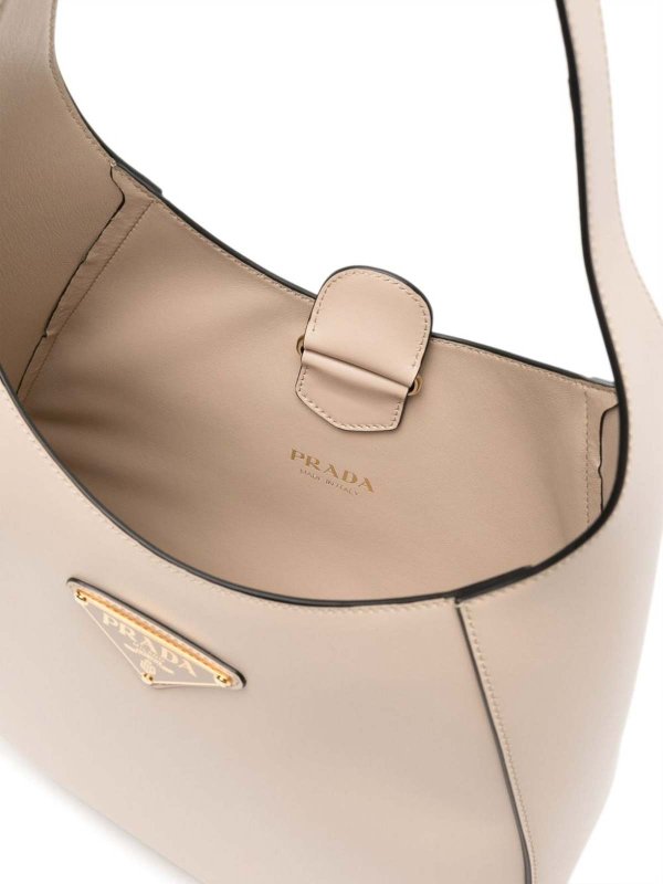 PRADA buy online Triangle-logo leather shoulder bag
