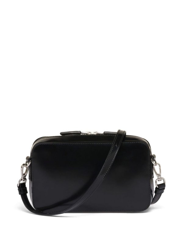 The Best Shops PRADA: cross body bags - Small brique brushed crossbody bag