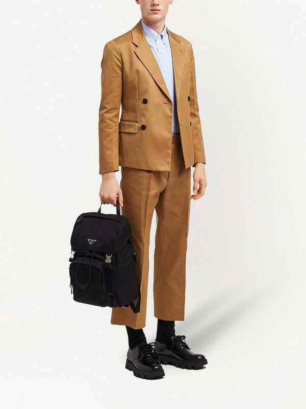 PRADA: backpacks online - Logo-plaque multi-pocket backpack