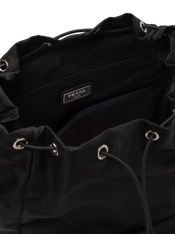 PRADA buy online Logo-plaque multi-pocket backpack