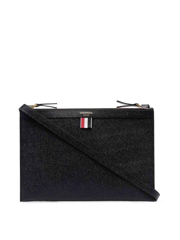 THOM BROWNE: cross body bags - Logo-print crossbody bag