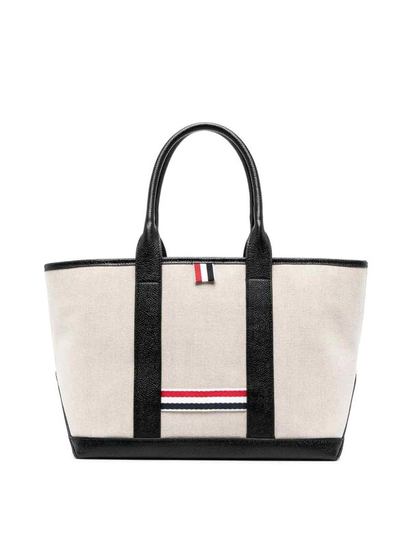 THOM BROWNE: Handtaschen - Shopper - Schwarz