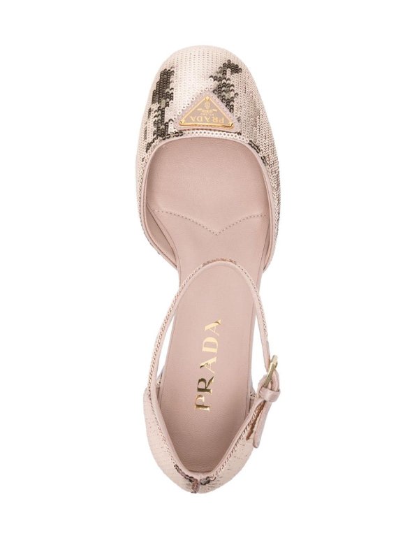 Sequined pumps shop online: PRADA