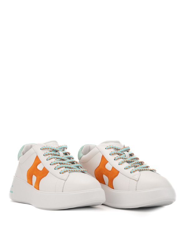 Rebel sneakers white shop online: HOGAN