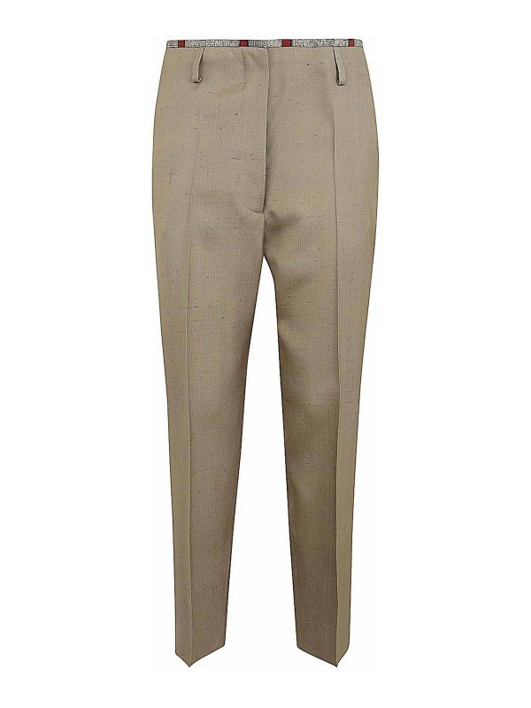 IBRIGU: Pantaloni sartoriali - Pantaloni in seta