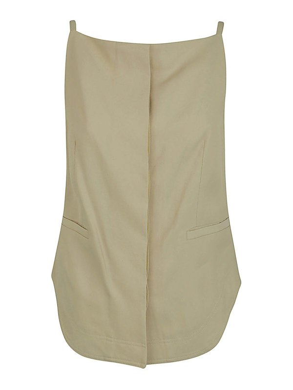 LOULOU STUDIO: トップス＆タンクトップ - トップ/タンクトップ - Mihant