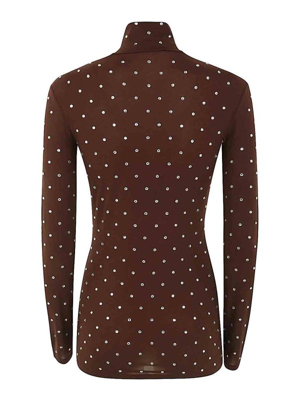 PACO RABANNE: Tops & Tank tops online - Solid second skin jersey haut