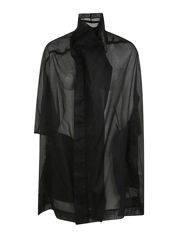 RICK OWENS: short coats - Sailbiker coat
