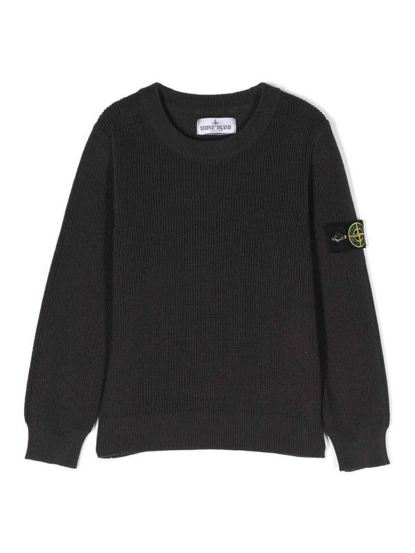 Stone Island Junior: クルーネック - クルーネック - ブルー