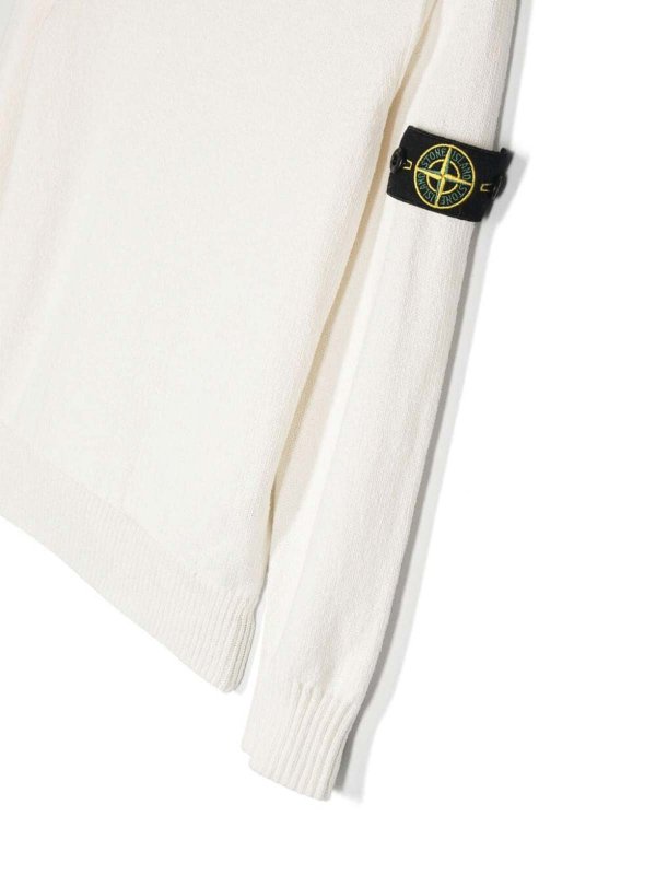 Stone Island Junior: クルーネック online - クルーネック - 白