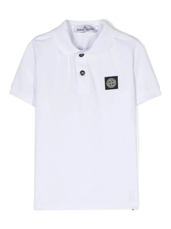 Stone Island Junior: Polos - Polo - Blanco