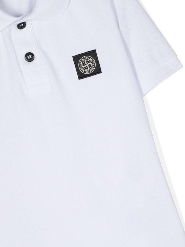 The Best Shops Stone Island Junior: Polos - Polo - Blanco