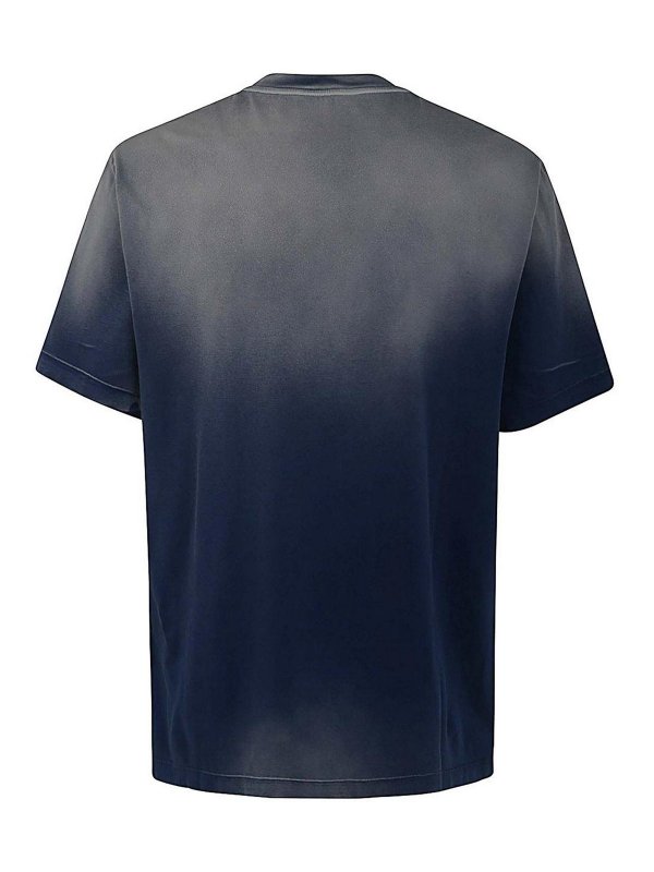VERSACE: t-shirts online - T-shirt jersey fabric degrade overdye
