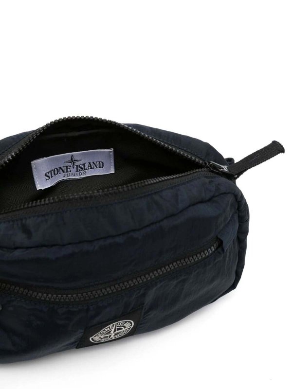 Stone Island Junior: ウエストバッグ online - ウエストバッグ - ブルー