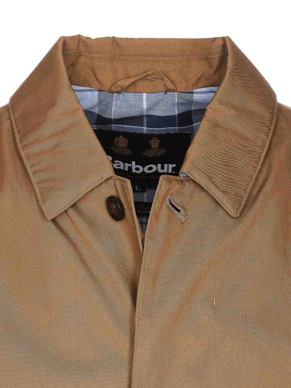 Military brown rokig jacket with buttons shop online: BARBOUR