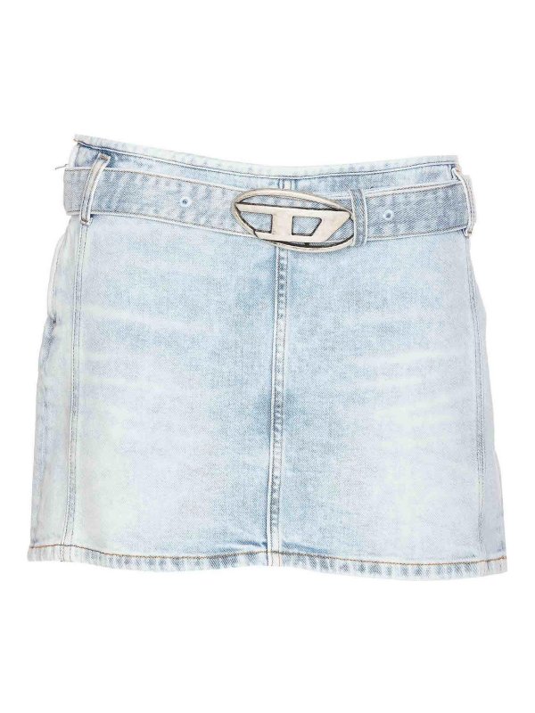 DIESEL: mini skirts - Mini denim skirt