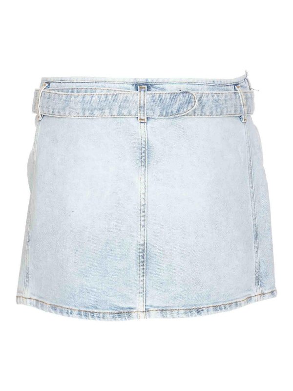 DIESEL: mini skirts online - Mini denim skirt