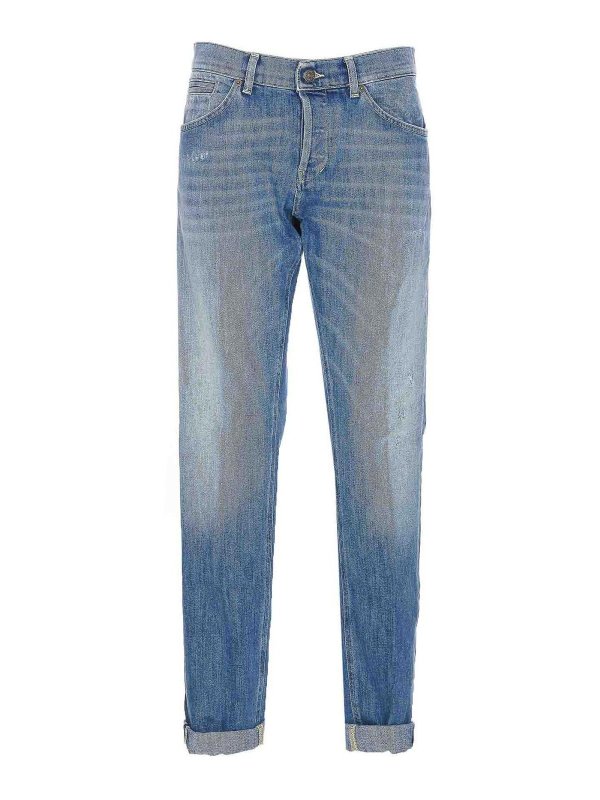 DONDUP: straight leg jeans - George denim jeans