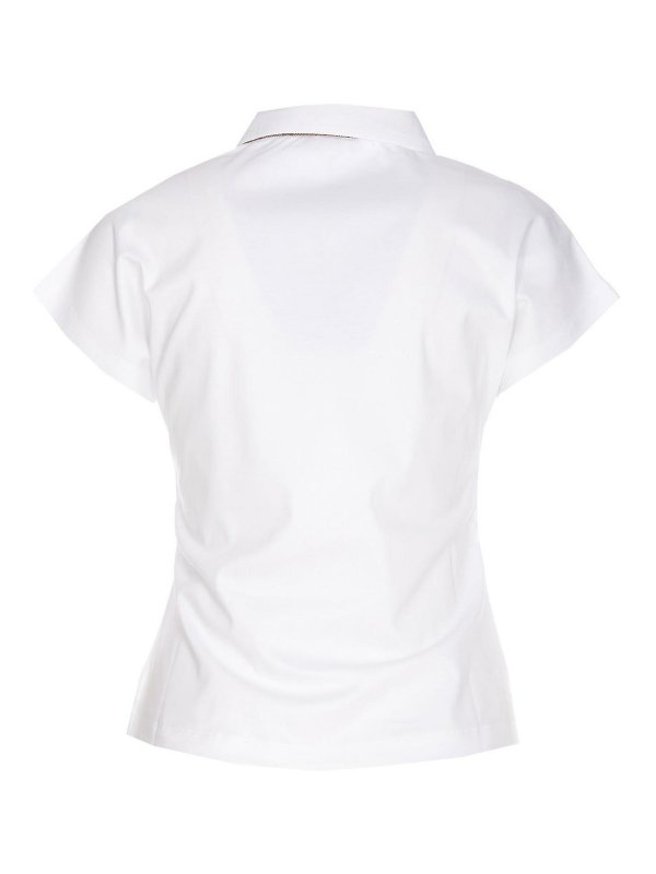 T shirt con scritta sul colletto shop