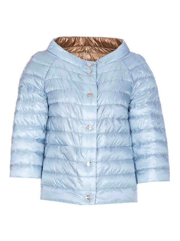 HERNO: ダウン・ハイテクジャケット - ダウンジャケット - ブルー