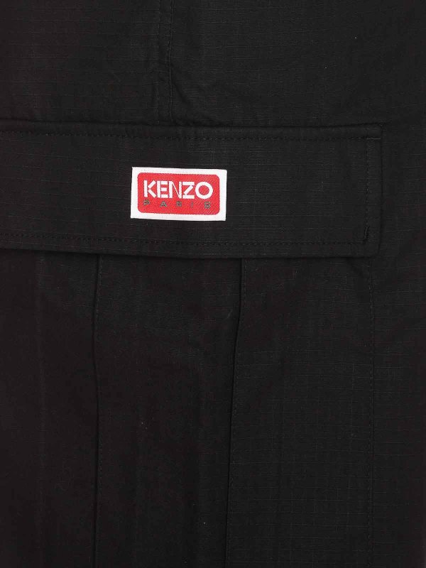 The Best Shops KENZO: casual trousers - paris cargo workwear shorts