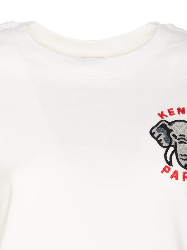 Kenzo elephant logo t-shirt - White - Women | FE52TS1134SG02