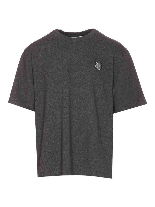 MAISON KITSUNÉ: T-shirts - T-Shirt - Gris