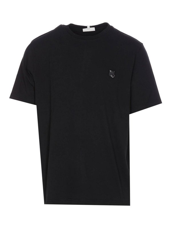 MAISON KITSUNÉ: t-shirt - T-shirt comfort con patch