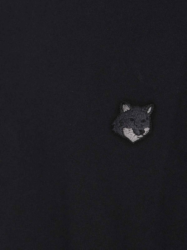 The Best Shops MAISON KITSUNÉ: t-shirt - T-shirt comfort con patch