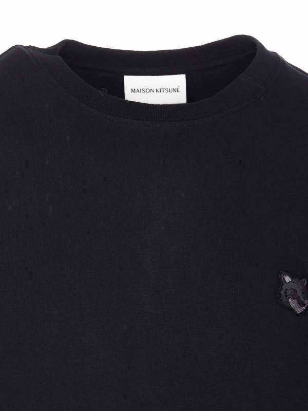 T-shirt comfort con patch shop online: MAISON KITSUNÉ