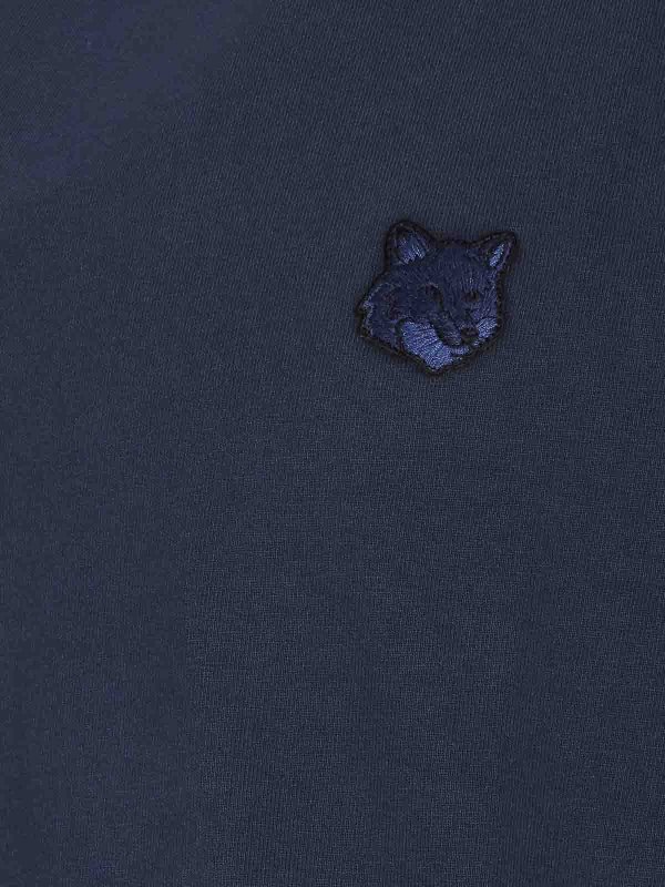 The Best Shops MAISON KITSUNÉ: t-shirt - T-shirt comfort con patch