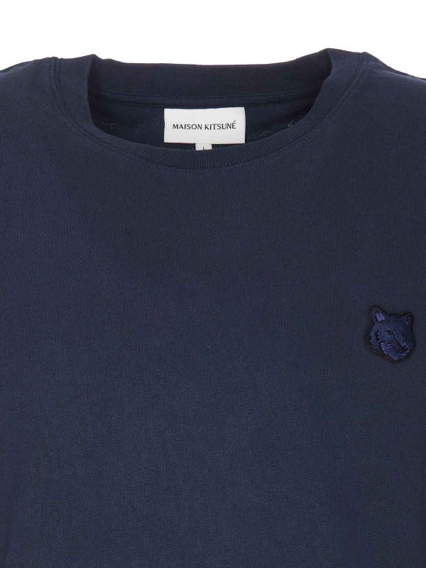 T-shirt comfort con patch shop online: MAISON KITSUNÉ