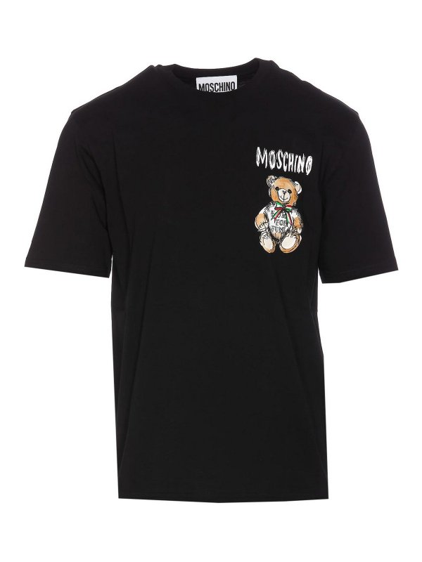 MOSCHINO: t-shirts - Drawn teddy bear t-shirt
