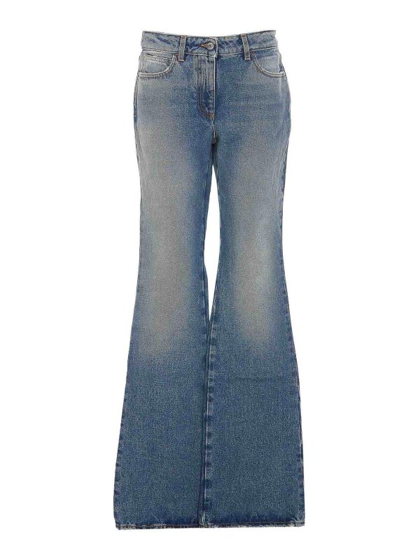 OFF-WHITE: Jeans Rectos - Vaqueros Rectos - Parafe Monroe