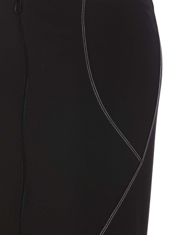The Best Shops Pinko: Knee length skirts & Midi - Black Efesto midi skirt back zip