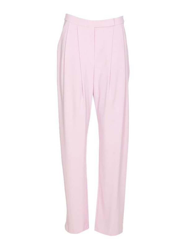 Pinko: pantaloni casual - Pantalone montano rosa con zip frontale e