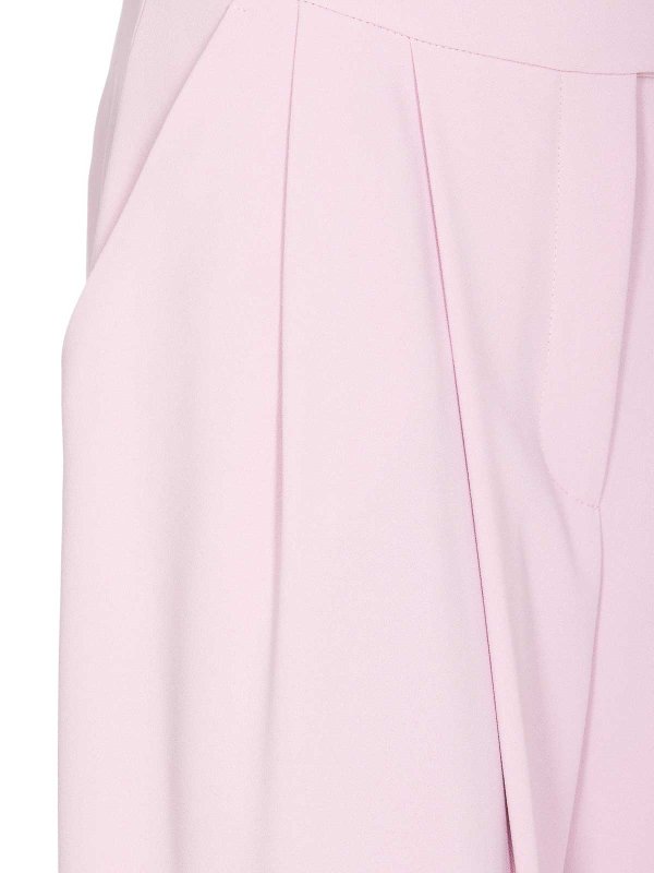 The Best Shops Pinko: pantaloni casual - Pantalone montano rosa con zip frontale e