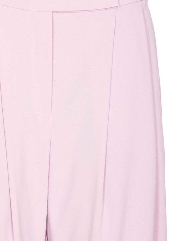 Pantalone montano rosa con zip frontale e shop online: Pinko