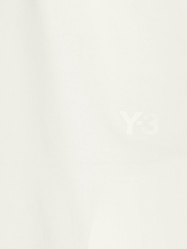 The Best Shops Y-3: t-shirts - White tee crewneck print logo on